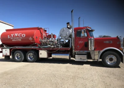 Hot Oiler truck parked at Lynco's shop